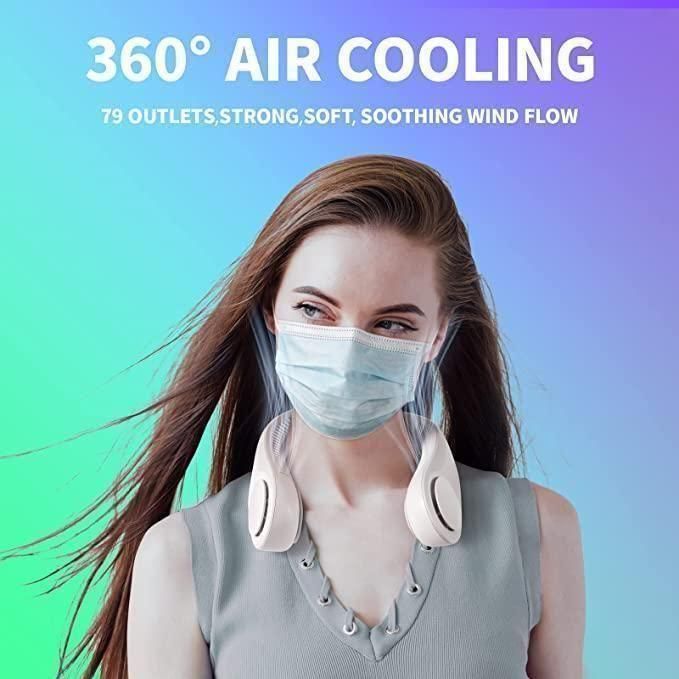 Portable Bladeless Hanging Rechargeable Neck Fan (Summer Sale - Special Price